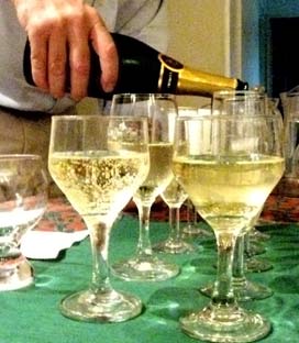 Champagne is high in alcohol, and the alcohol can affect your cholesterol