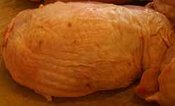 Uncooked turkey, for a meat, is lowish in choleserol and saturated fat